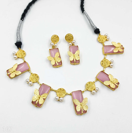 Gorgeous Butterfly Designer Necklace Set