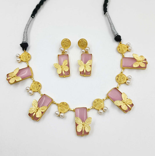 Gorgeous Butterfly Designer Necklace Set