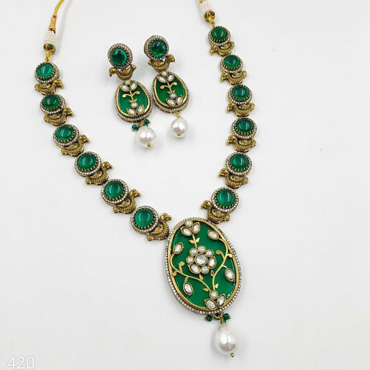 Brilliant Designer Victorian Necklace Set