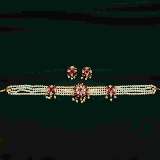 Decorous Designer Pearl Choker Set