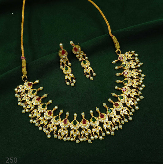 Radiant Designer Pearl Chinchpeti Set