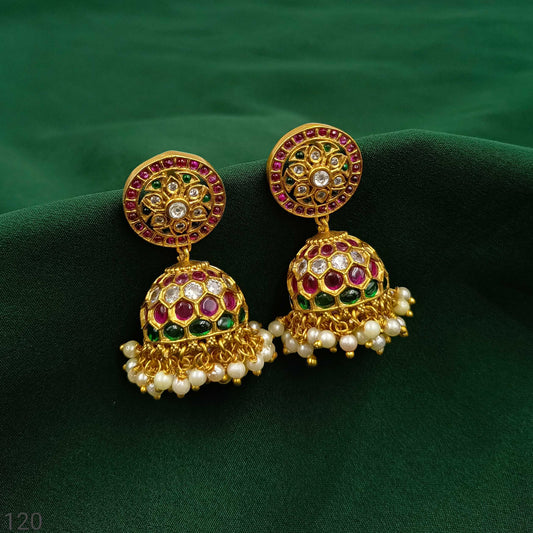 Charming Round Designer Fancy Jhumka