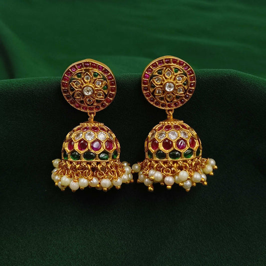 Charming Round Designer Fancy Jhumka