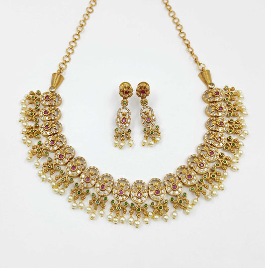 Blooming Trendy Designer Necklace Set