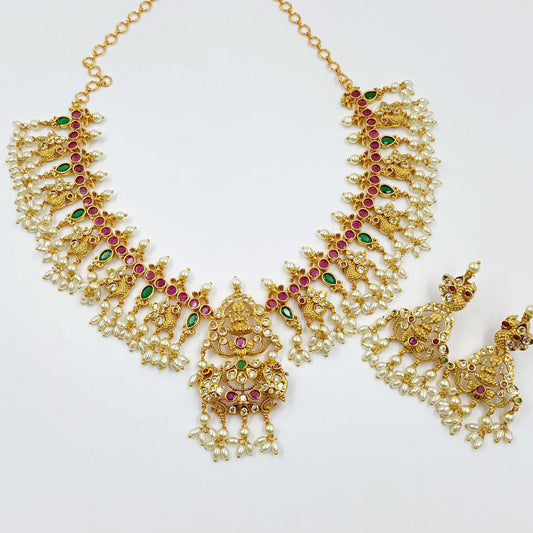 Divine Peacock Designer Necklace Set