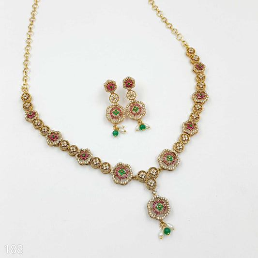 Charming Floret Designer Trendy Necklace Set