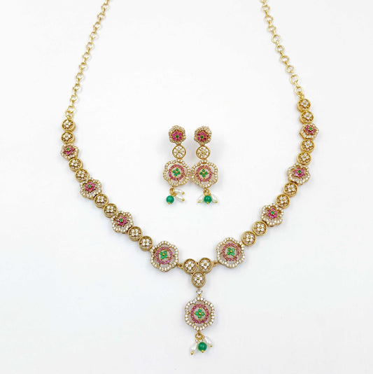 Charming Floret Designer Trendy Necklace Set