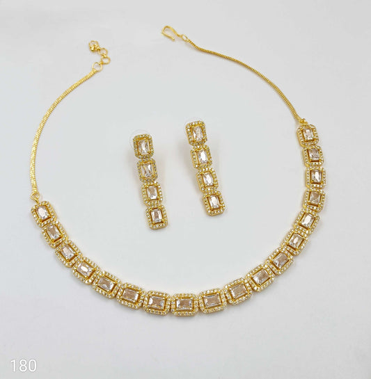 Square Designer Trendy Necklace Set