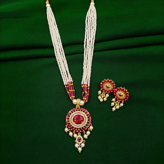 Attractive Round Shape Designer Pearl Set