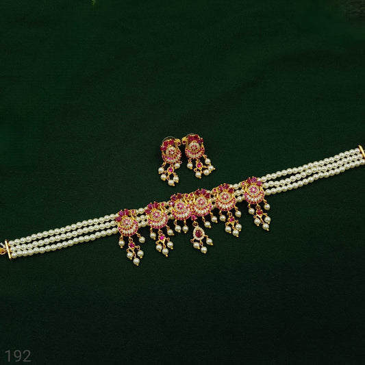 Classic Peacock Designer Pearls Chinchpeti