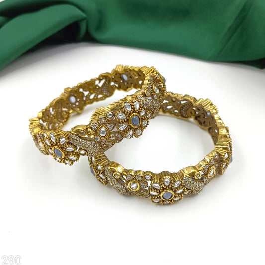 Classy Peacock Designer Antique Bangles