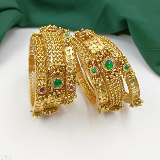 Attractive Designer Temple Fancy Bangles