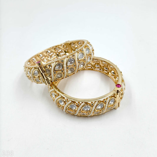 Droplet Designer Kundan Bangles