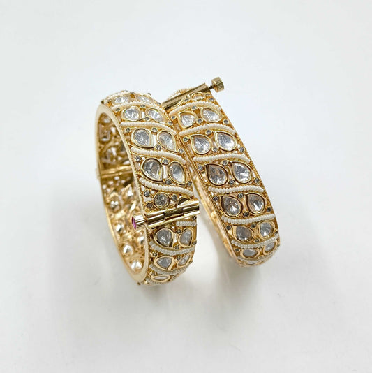 Droplet Designer Kundan Bangles