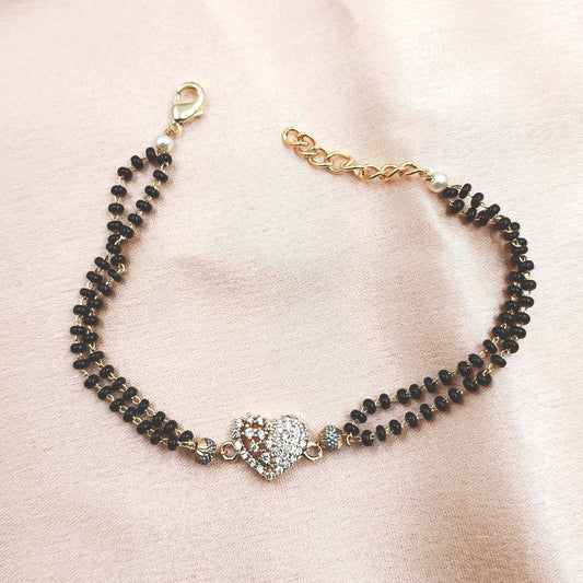 Blooming Heart Designer Hand Mangalsutra