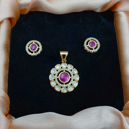 Floral Designer Pendent Set