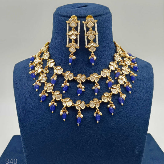 Massive Designer Trendy Kundan Necklace Set