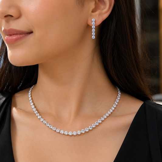 Attractive Designer AD Necklace Set