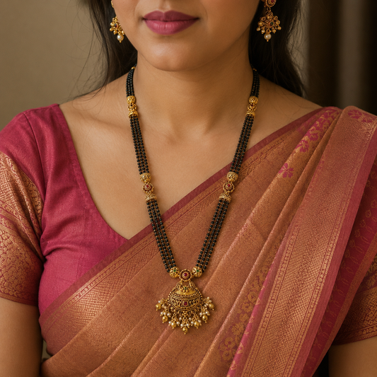 Alluring Designer Trendy Temple Mangalsutra
