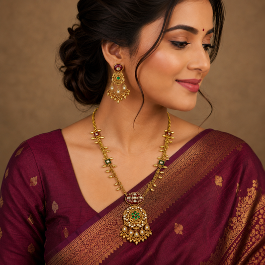 Floret Designer Trendy Rajwadi Long Set