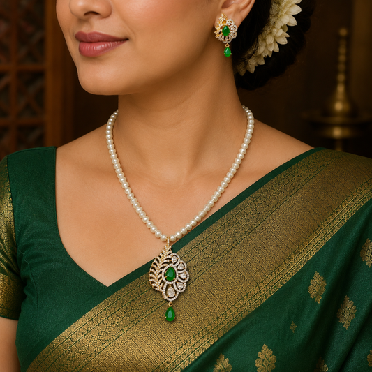 Pretty Fresh Water Pearls Designer Set
