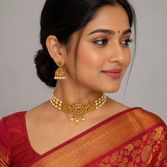 Glossy Designer Choker Set