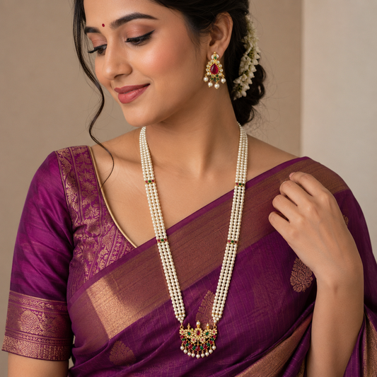 Elegant Designer Pearl Ranihaar