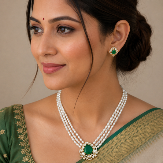 Brilliiant Designer Fresh Water Pearl Ranihaar