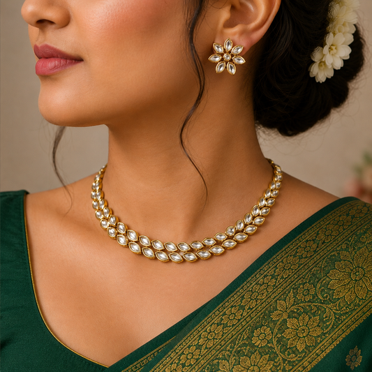Captivating Designer Real Kundan Set