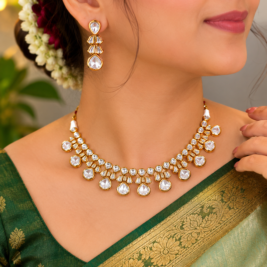 Dazzling Designer Real Kundan Set