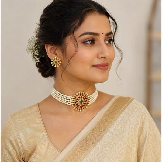 Unique Designer Pearl Choker Set