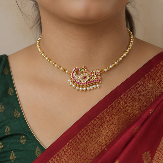 Peacock Designer Traditional Thushi