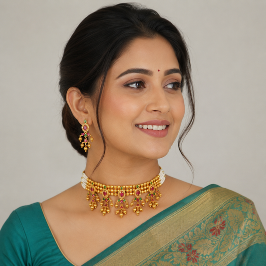 Glossy Designer Choker Set