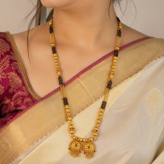 Ravishing Trendy Designer Temple Mangalsutra
