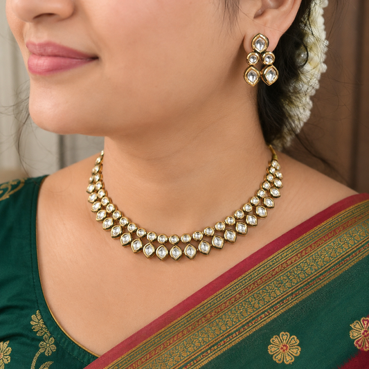 Blooming Designer Real Kundan Set