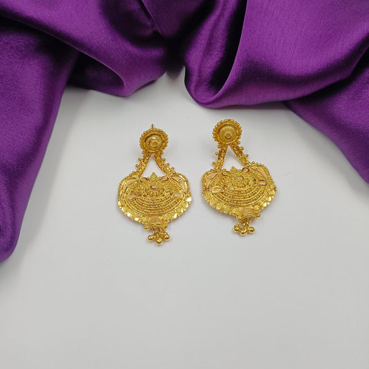 1 Gm Awesome Designer Gold Plated Earring Shree Radhe Pearls