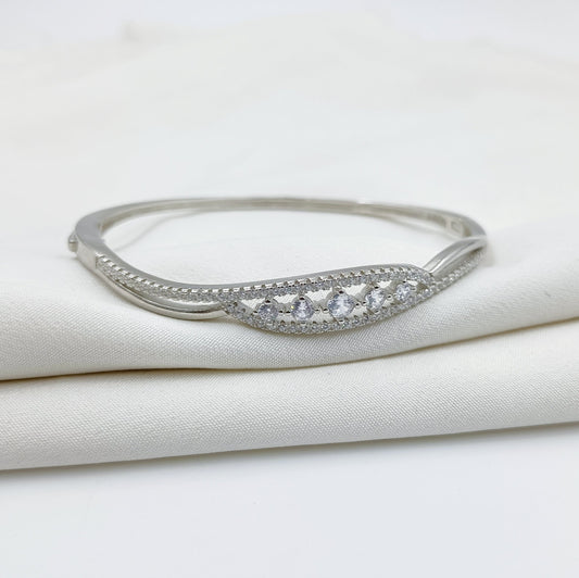 92.5 Silver Blooming Designer Bracelet Shree Radhe Pearls