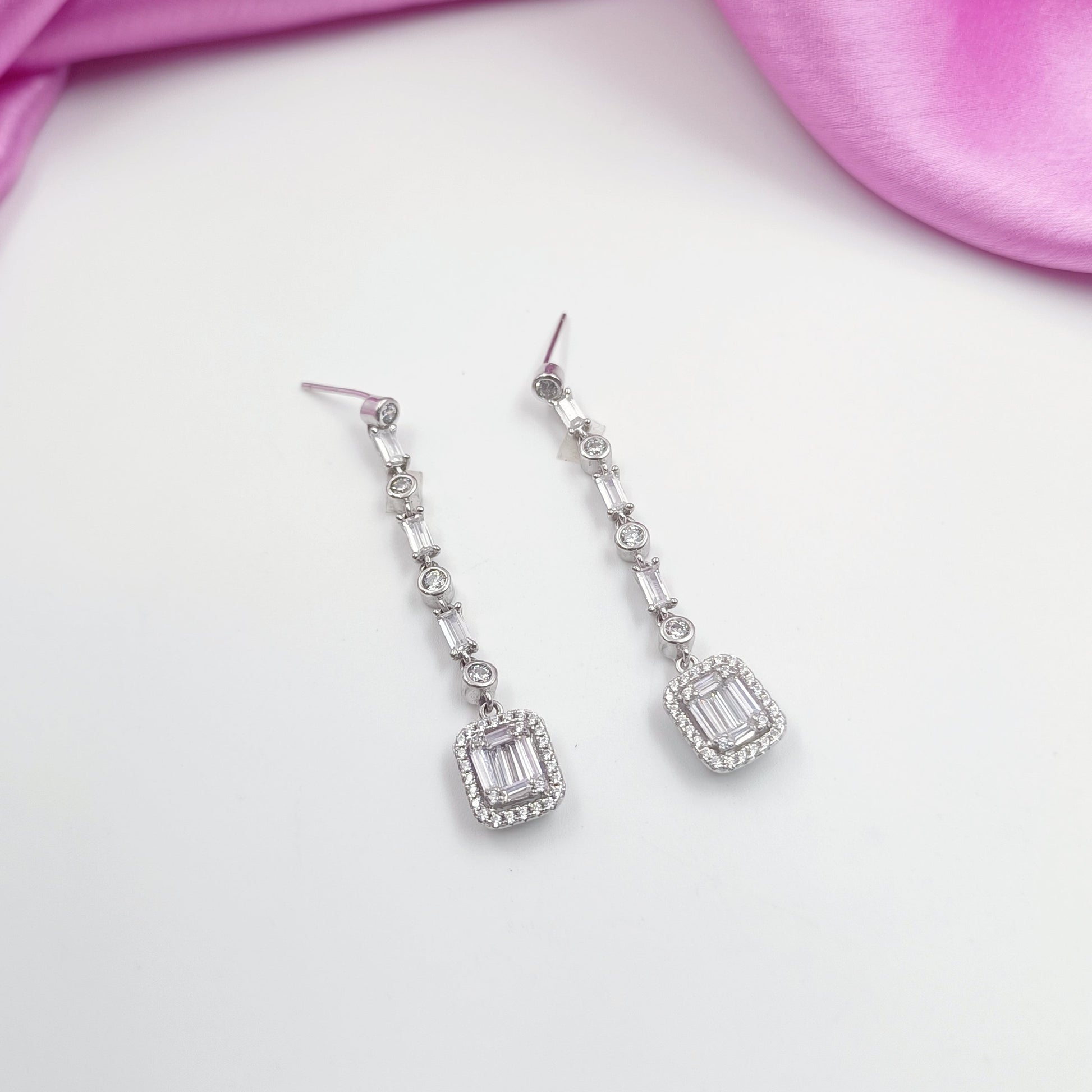 92.5 Silver Blossom Earring Shree Radhe Pearls