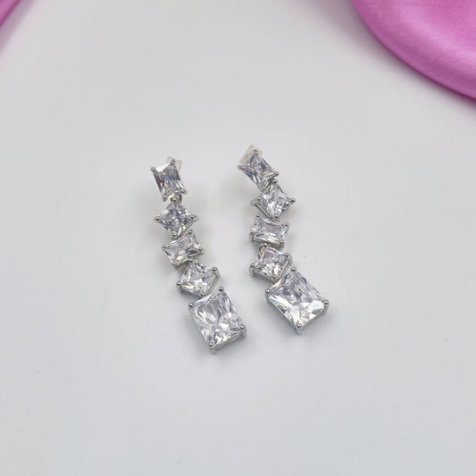 92.5 Silver Party Earring Shree Radhe Pearls