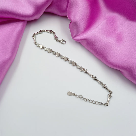 92.5 Silver Pretty Bracelet Shree Radhe Pearls