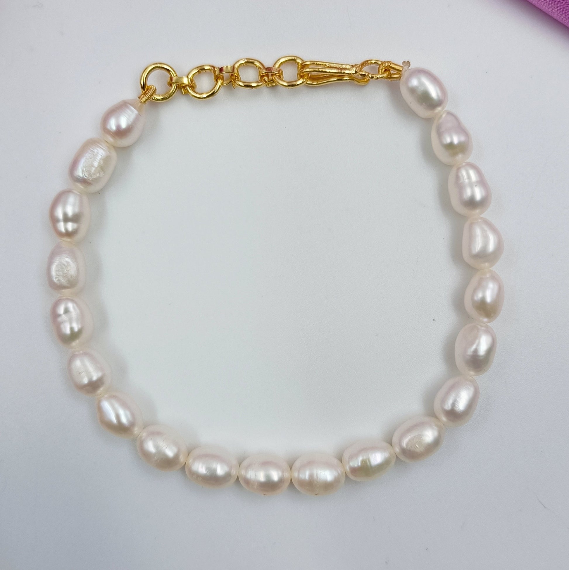 Adorable Rice Pearls Bracelet Shree Radhe Pearls