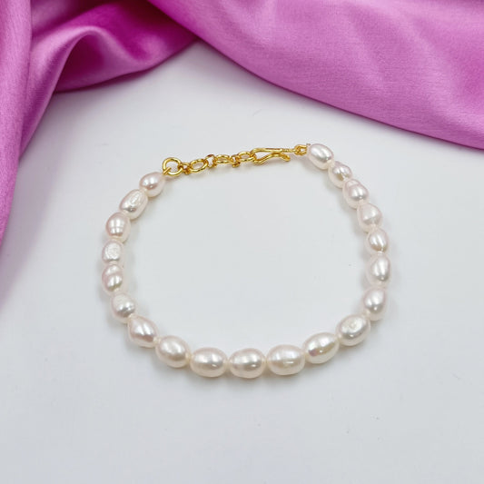 Adorable Rice Pearls Bracelet Shree Radhe Pearls
