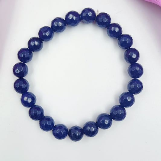 Amazing Blue Emerald Beads Bracelet Shree Radhe Pearls
