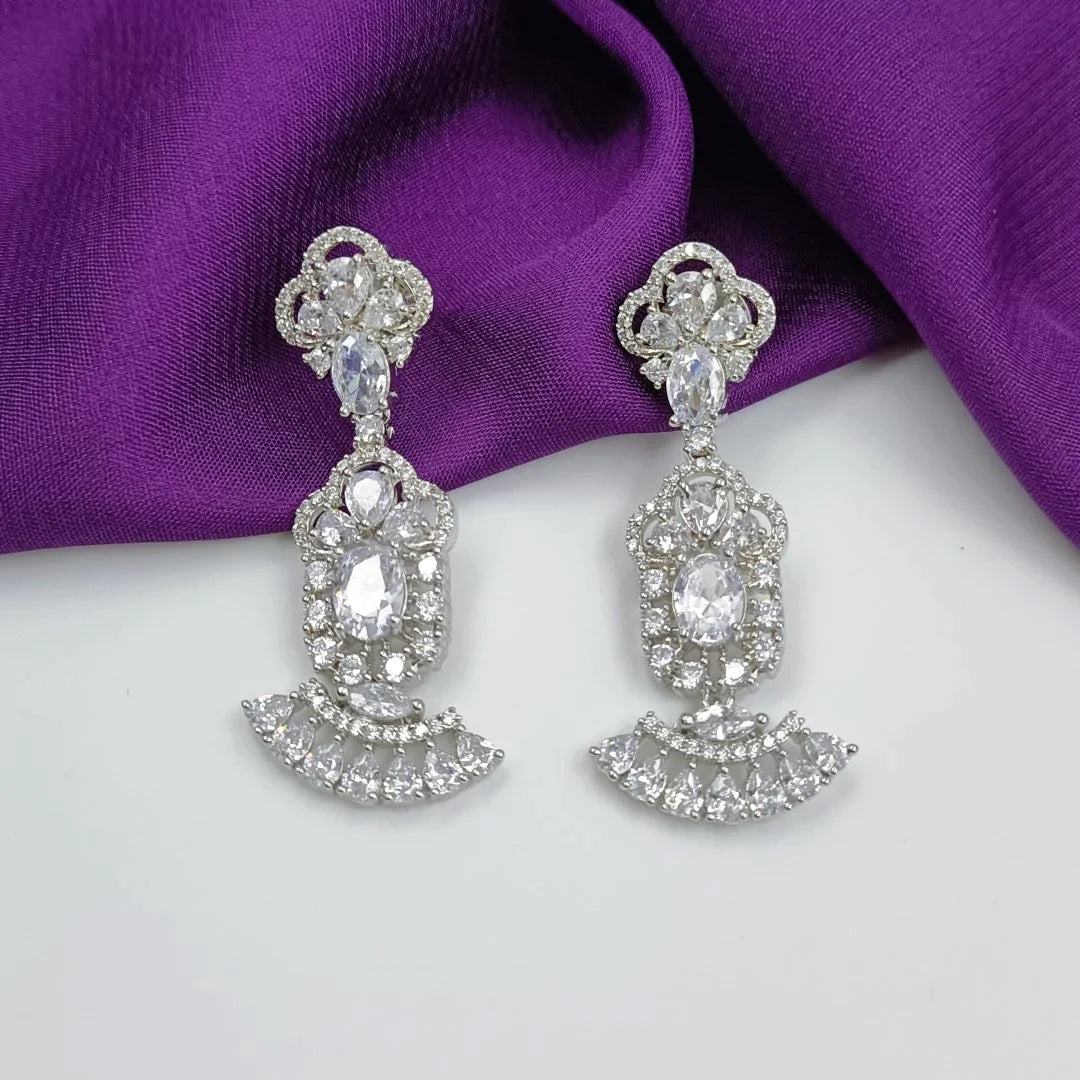 American Diamond Necklace Set Shree Radhe Pearls