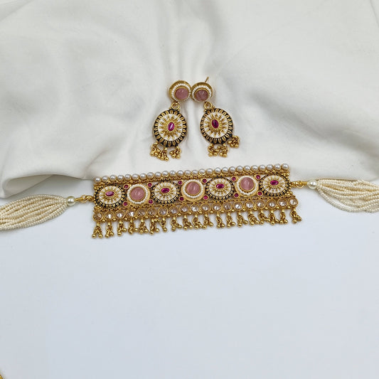 Antique Choker Set Shree Radhe Pearls