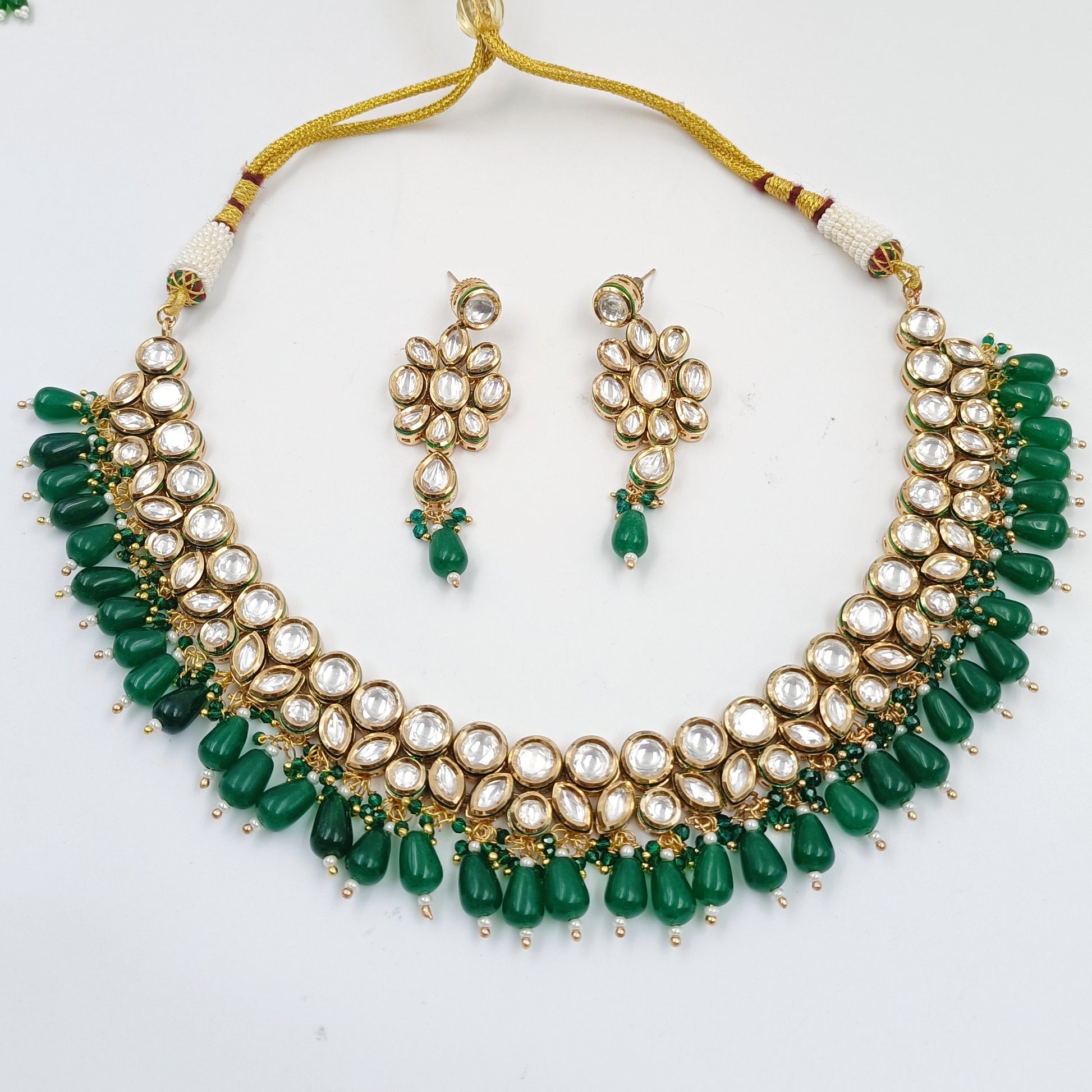 Awesome Designer Kundan Necklace set Shree Radhe Pearls
