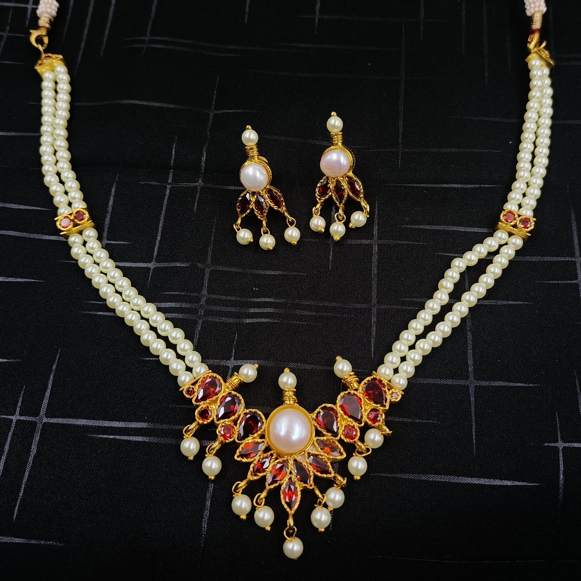 Blissful Designer Pearls Choker Set Shree Radhe Pearls
