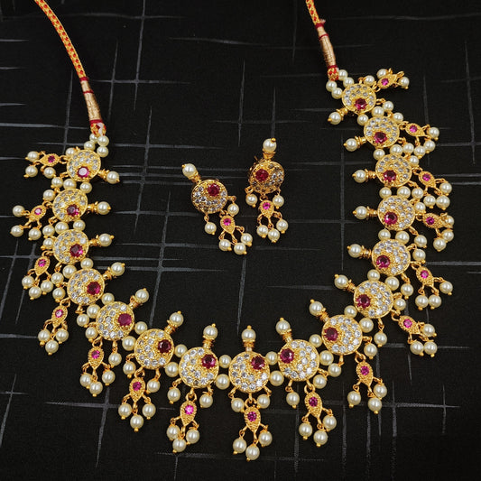 Blossom Round Shape Designer Chinchpethi Shree Radhe Pearls