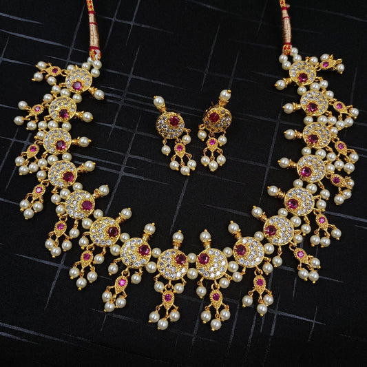 Blossom Round Shape Designer Chinchpethi Shree Radhe Pearls