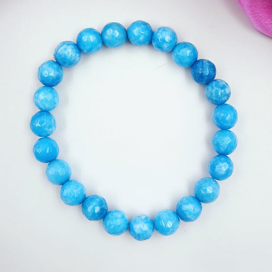 Blue Color Fancy Beads Bracelet Shree Radhe Pearls